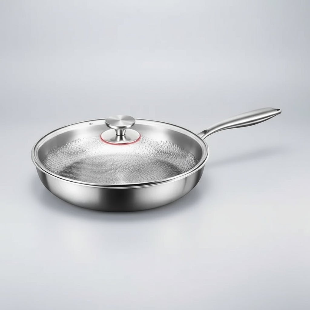 FORGEON – Titanium Gehamerde Anti-aanbak Koekenpan voor Inductiekookplaten en Dagelijks Koken
