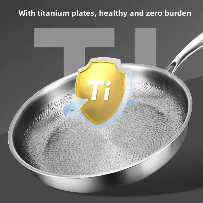 FORGEON – Titanium Gehamerde Anti-aanbak Koekenpan voor Inductiekookplaten en Dagelijks Koken
