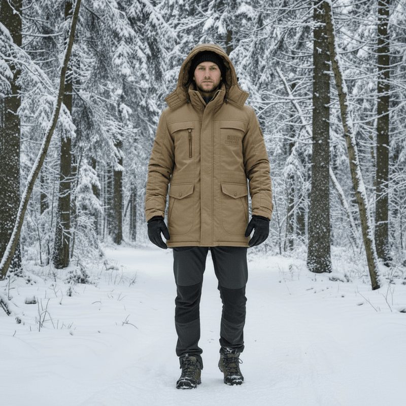 FROSTGUARD – Gevoerde Parka voor Warmte en Bescherming op Koude Dagen