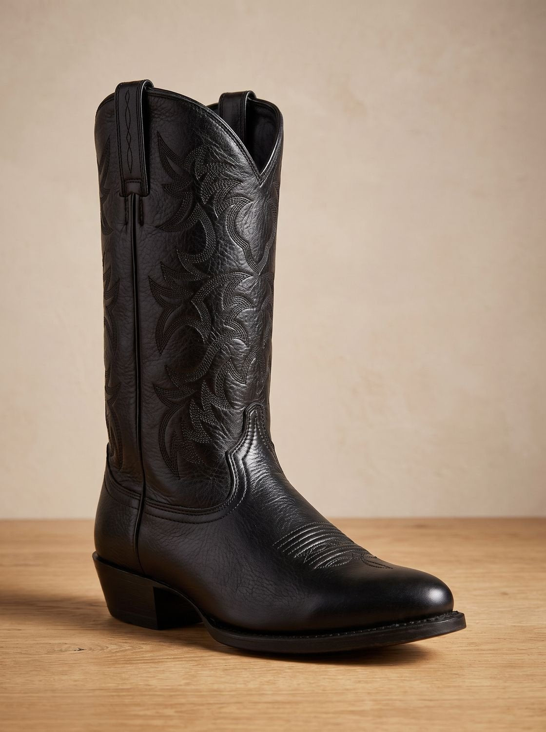 Geborduurde halfhoge cowboylaarzen met blokhak voor dames
