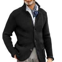 Gebreid vest met zakken | Warm wintervest