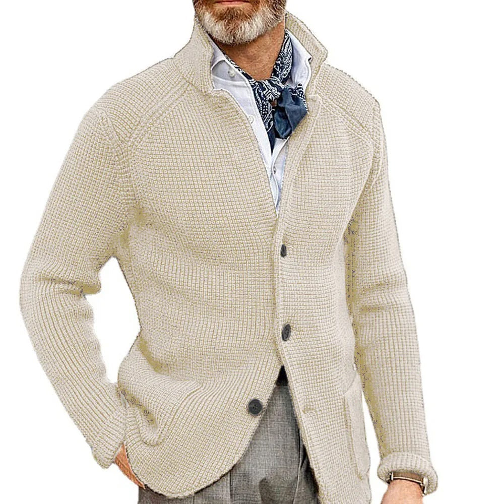 Gebreid vest met zakken | Warm wintervest