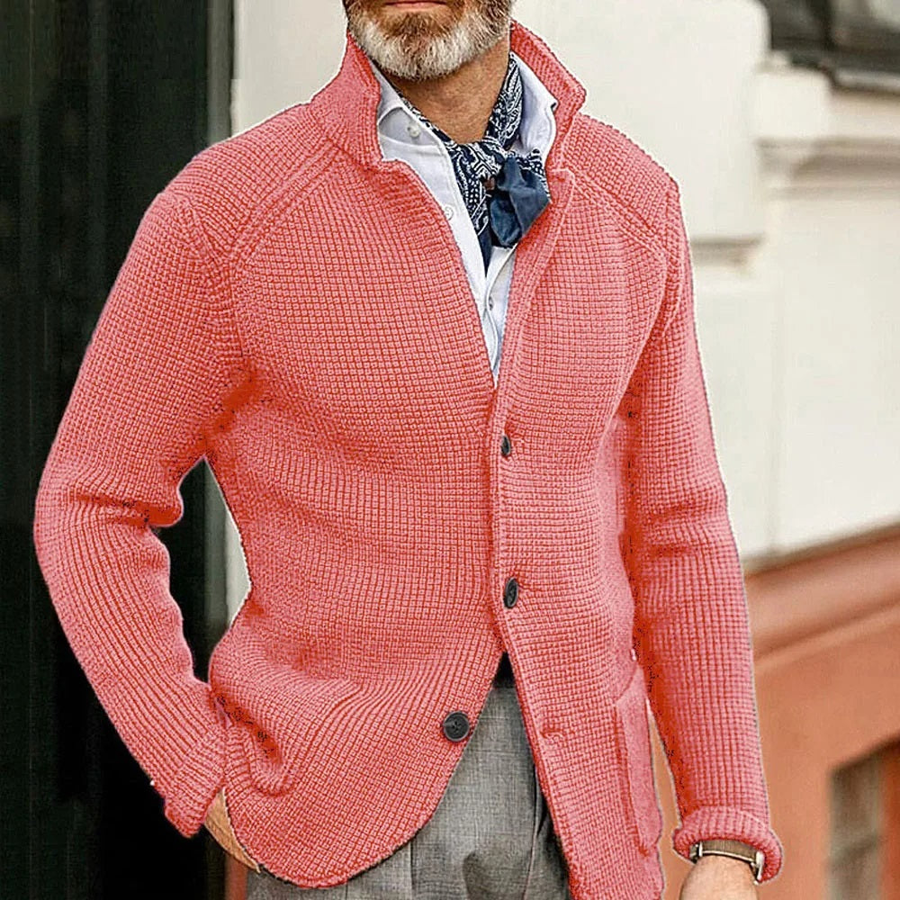Gebreid vest met zakken | Warm wintervest
