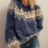 Gebreide damestrui met Fair Isle-jacquard