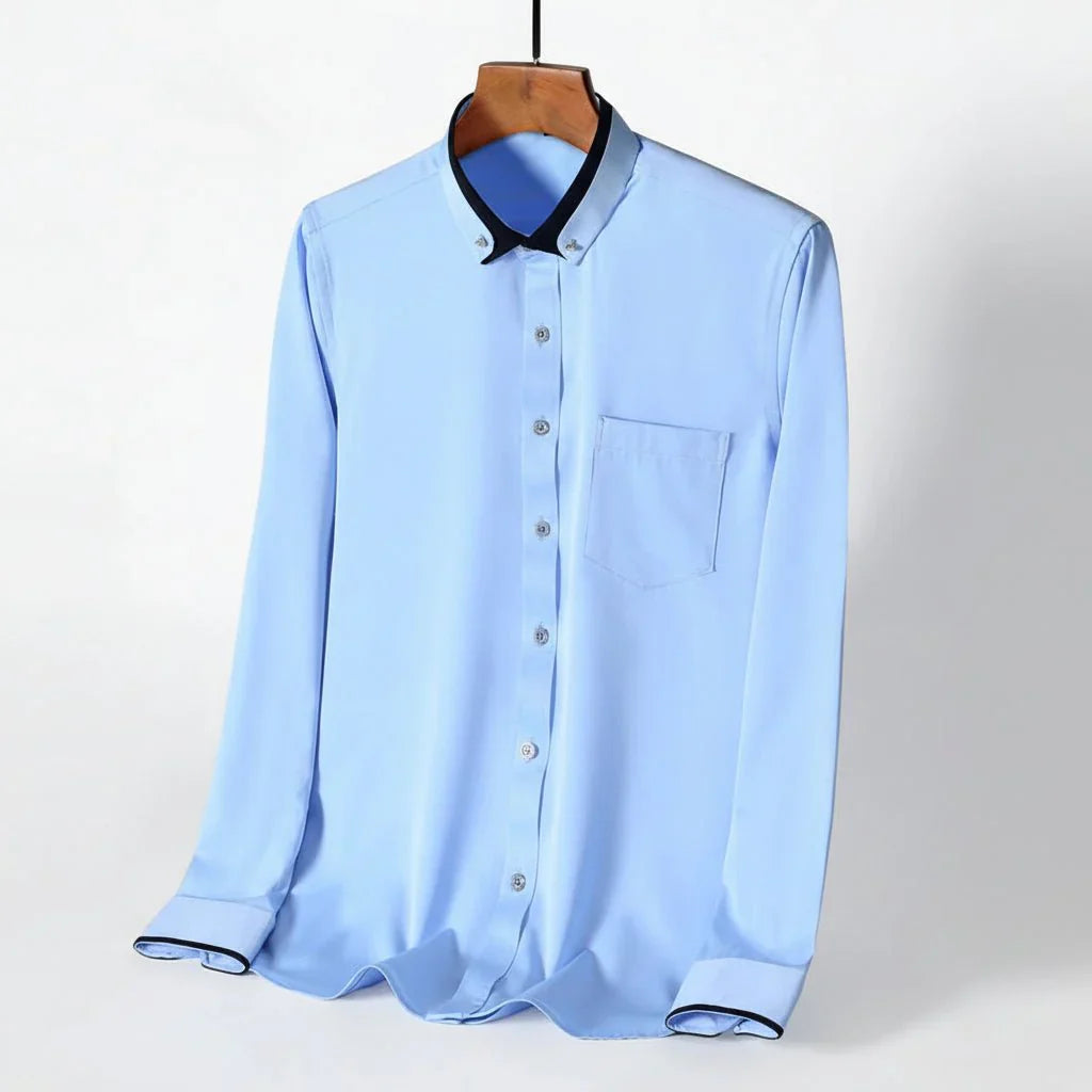GENTLEFORM SHIRT - Elegant overhemd met lange mouwen voor mannen met comfort en stijl