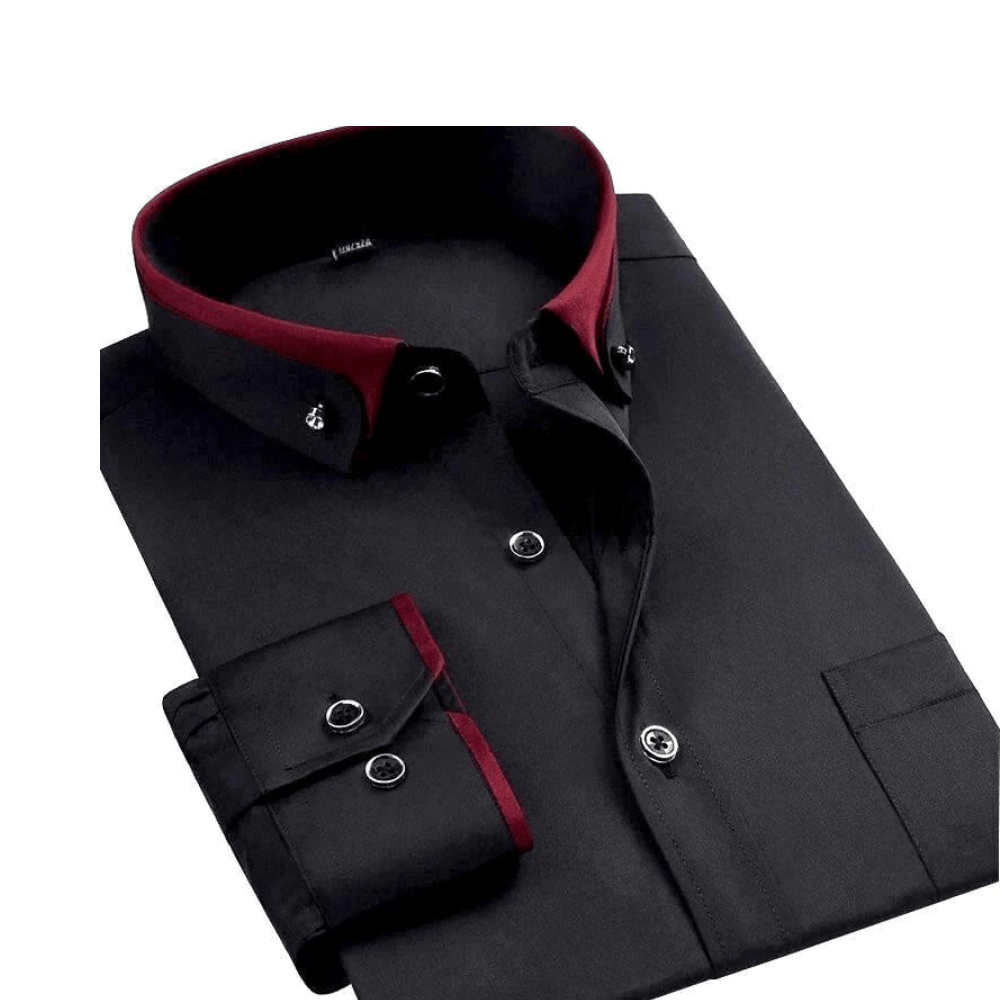 GENTLEFORM SHIRT - Elegant overhemd met lange mouwen voor mannen met comfort en stijl