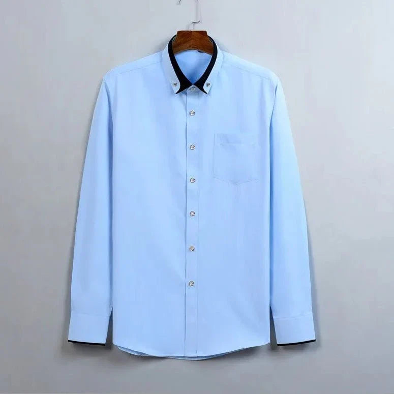 GENTLEFORM SHIRT - Elegant overhemd met lange mouwen voor mannen met comfort en stijl