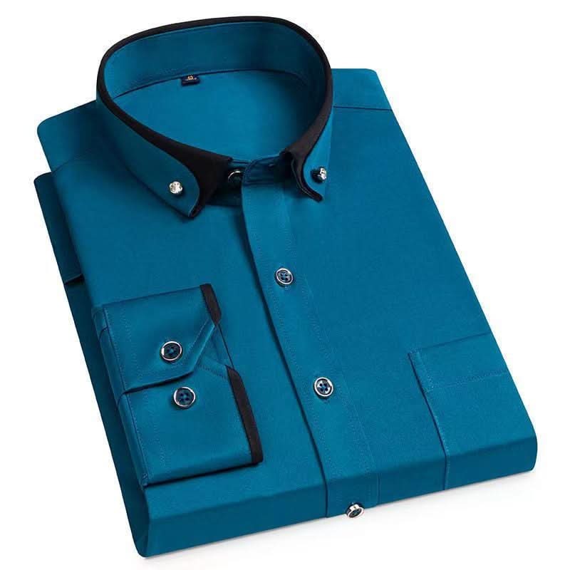 GENTLEFORM SHIRT - Elegant overhemd met lange mouwen voor mannen met comfort en stijl