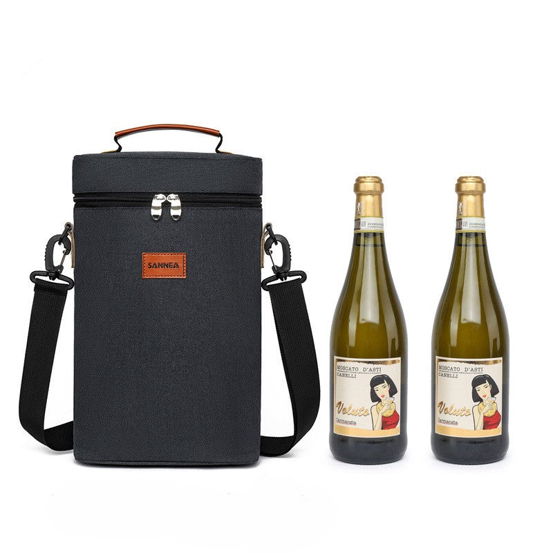 Geïsoleerde Dubbele Flessentas voor Wijn – Koop 1, Krijg 1 GRATIS – ChillMate - Image 1