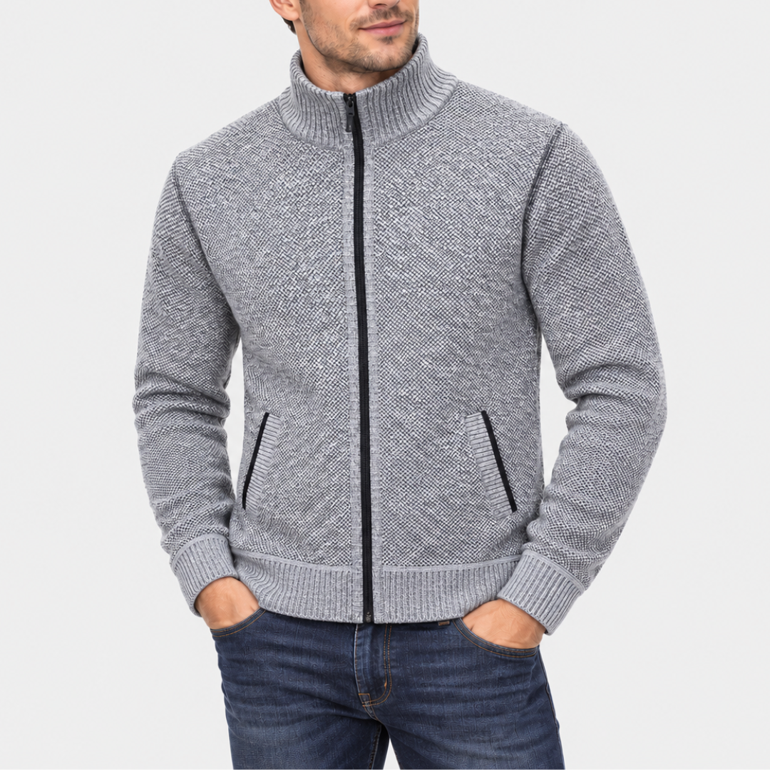 Gevoerd vest met doorlopende ritssluiting