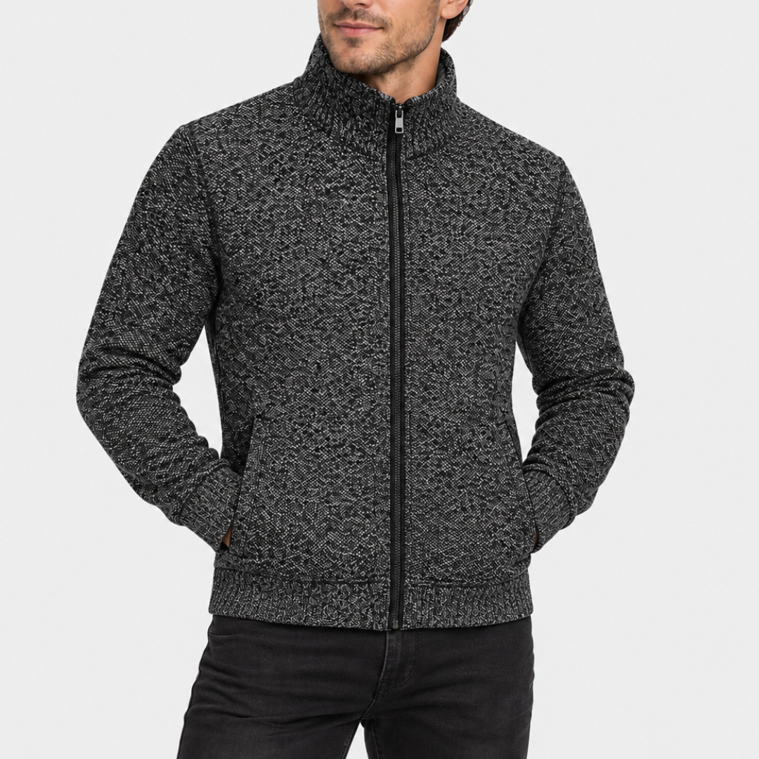 Gevoerd vest met doorlopende ritssluiting