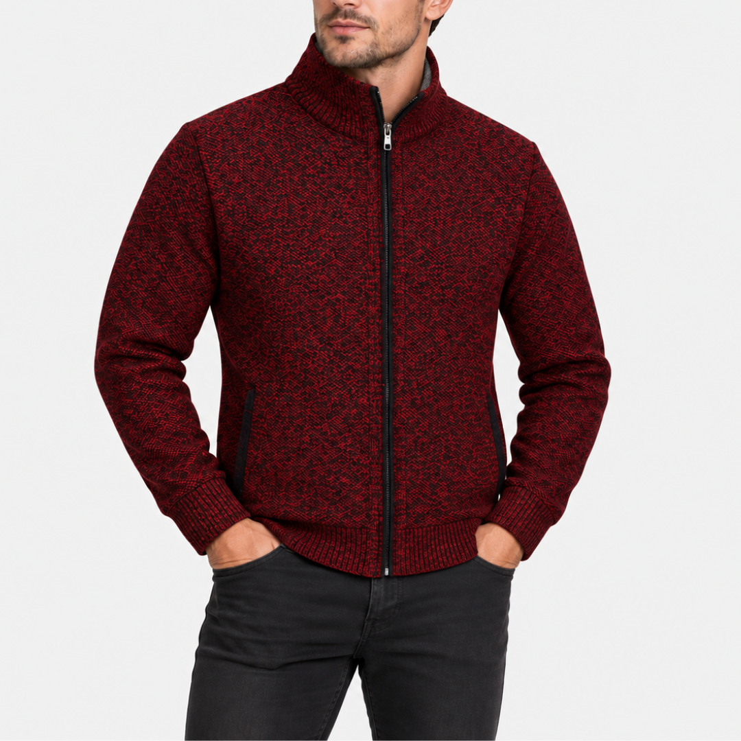 Gevoerd vest met doorlopende ritssluiting