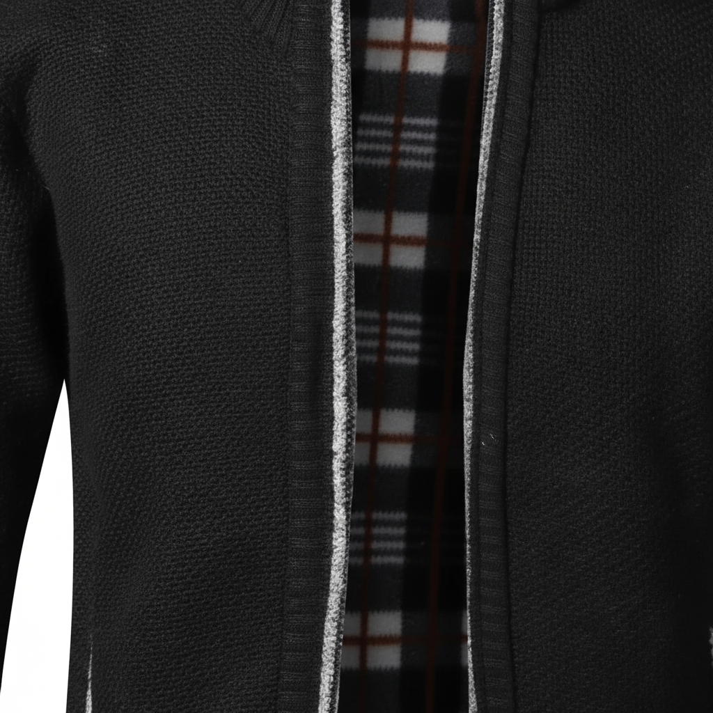 Gevoerd vest met doorlopende ritssluiting