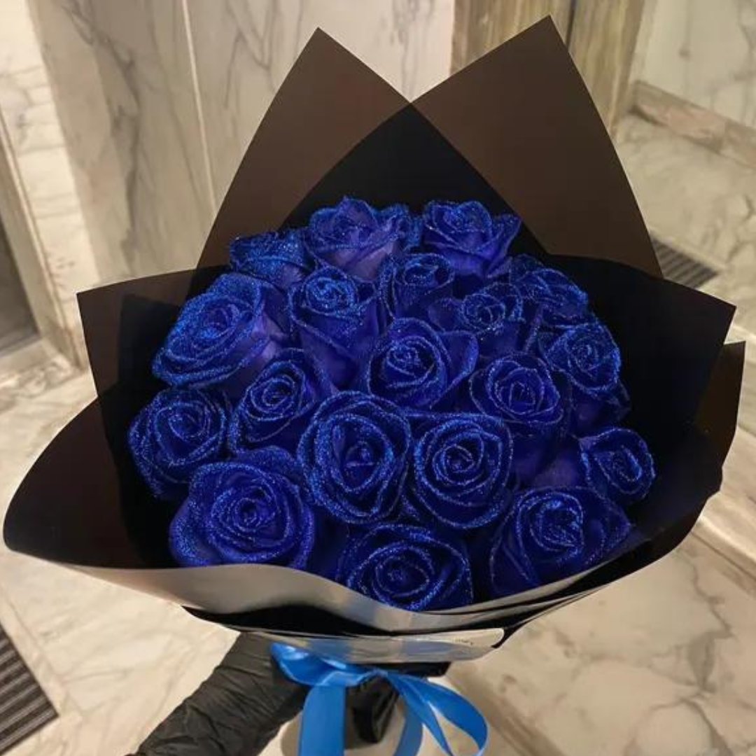 Glitterende Rozen in Eeuwige Bloei