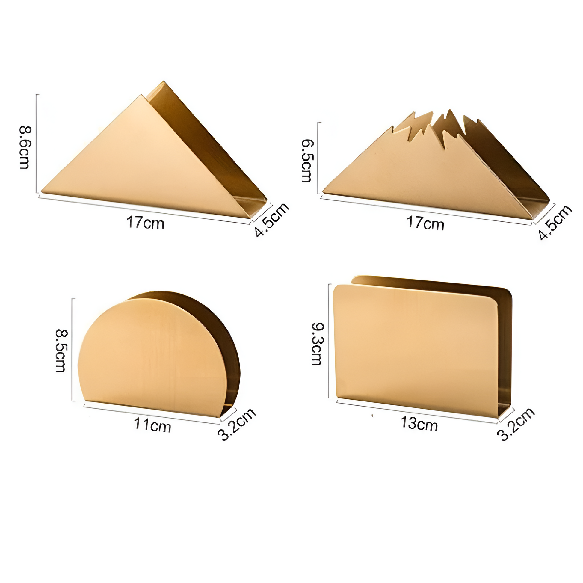 Gouden Metallic Servethouder