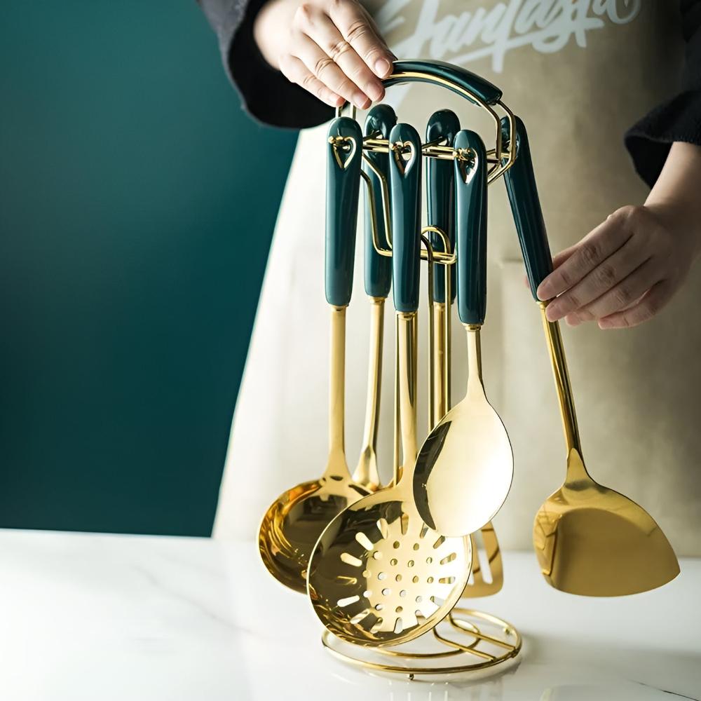 Gouden RVS Bestekset