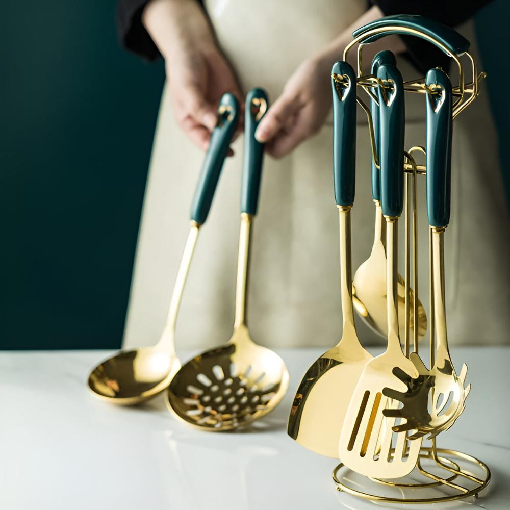 Gouden RVS Bestekset