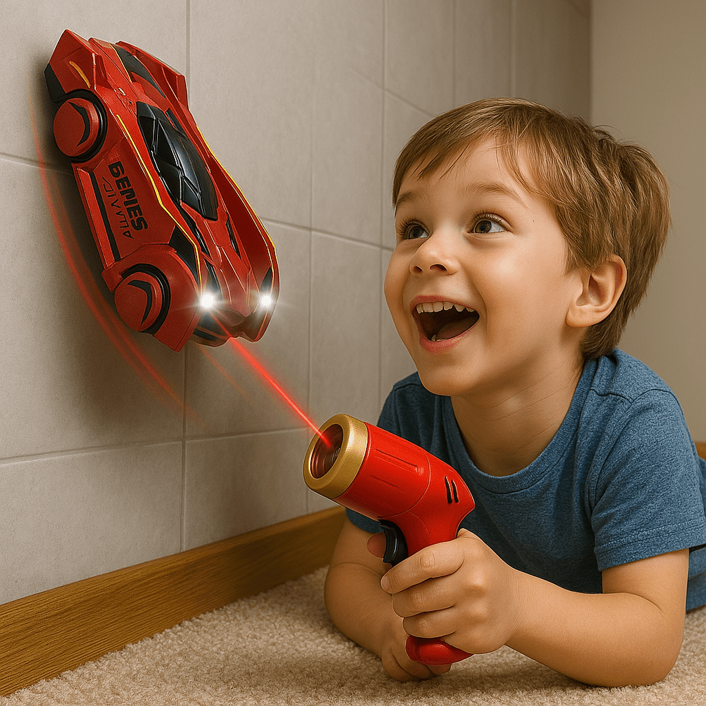 GRAVITYRACER – Laser-gestuurde wandklim RC-auto voor kinderen