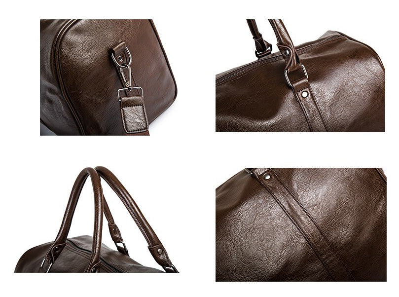 Grote Capaciteit Leren Reis Duffel – Lichtgewicht & Duurzaam Handbagage