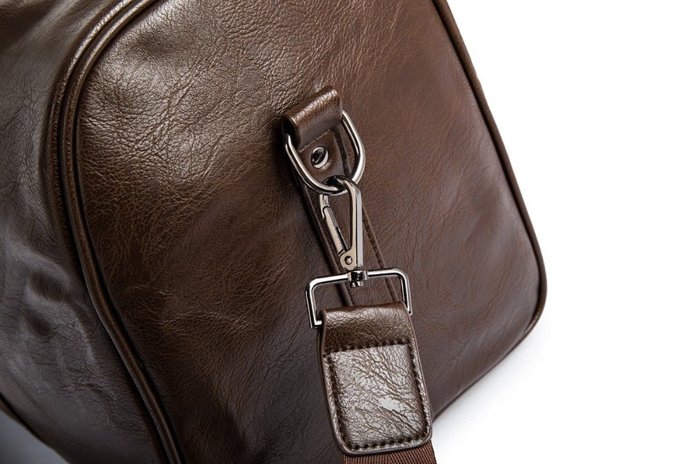 Grote Capaciteit Leren Reis Duffel – Lichtgewicht & Duurzaam Handbagage