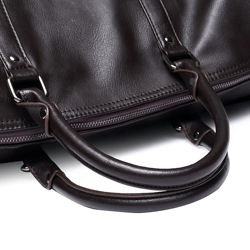 Grote Capaciteit Leren Reis Duffel – Lichtgewicht & Duurzaam Handbagage