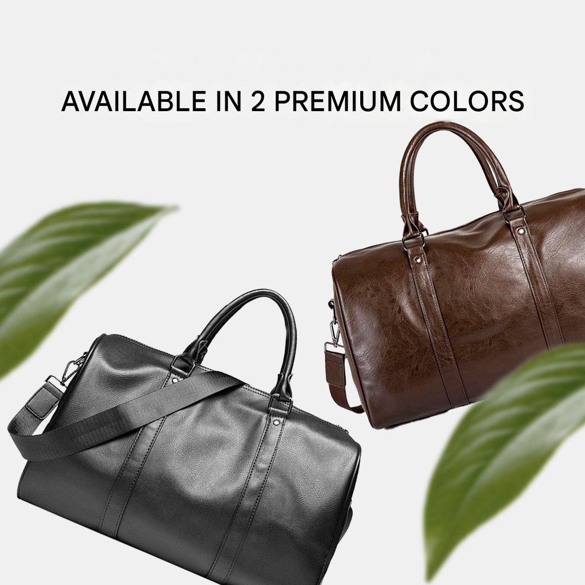 Grote Capaciteit Leren Reis Duffel – Lichtgewicht & Duurzaam Handbagage