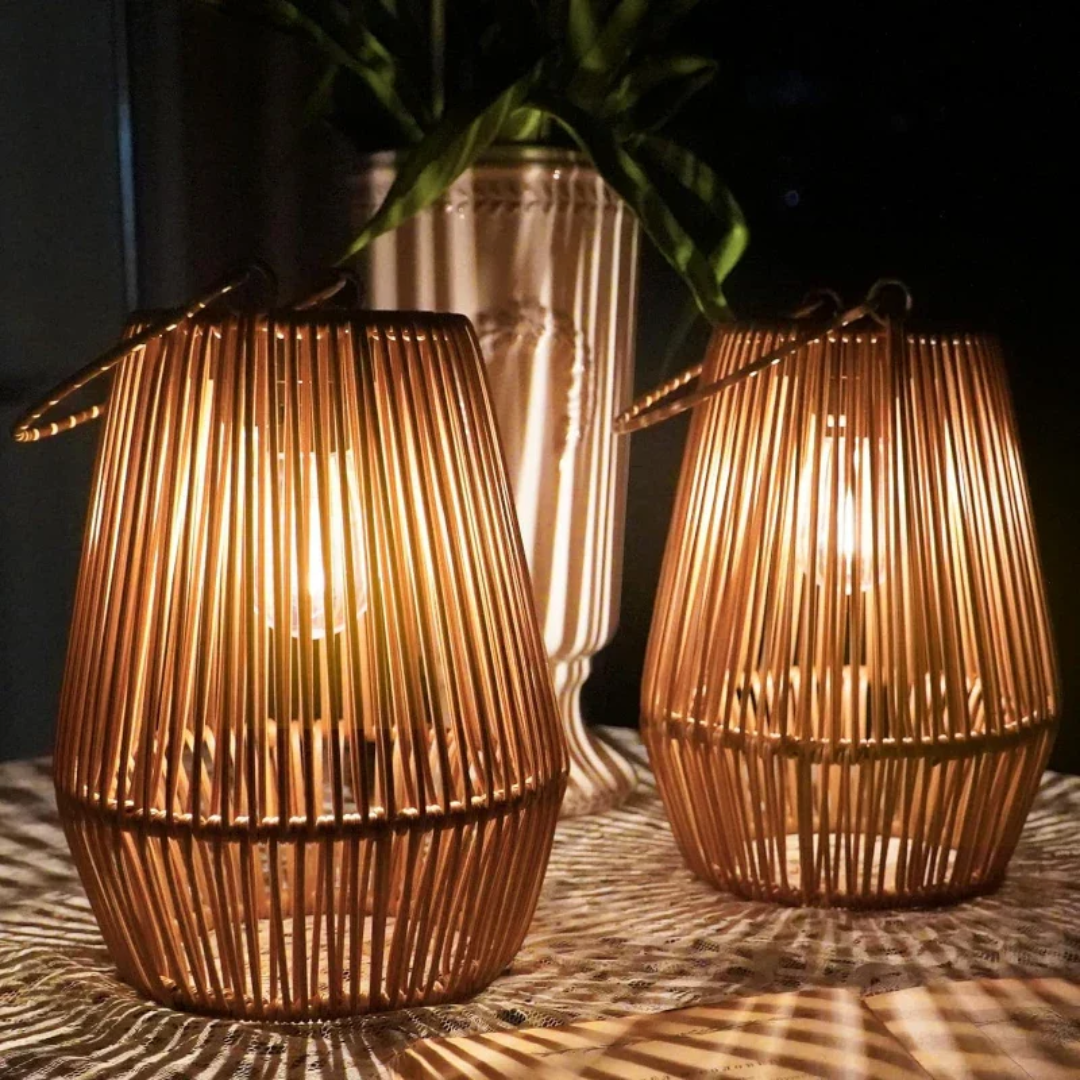 Handgeweven Waterdichte Zonne Tuinlamp - SunWeave