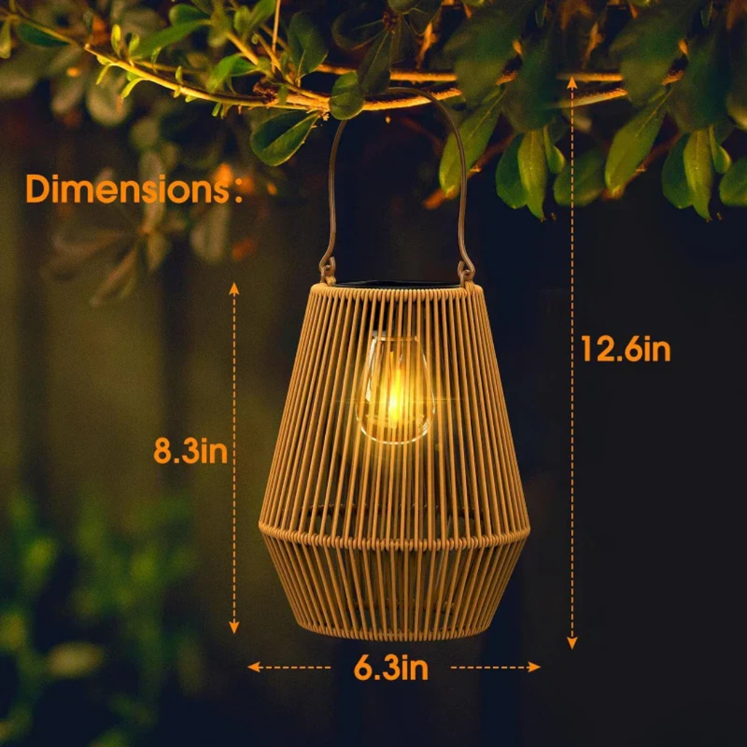 Handgeweven Waterdichte Zonne Tuinlamp - SunWeave