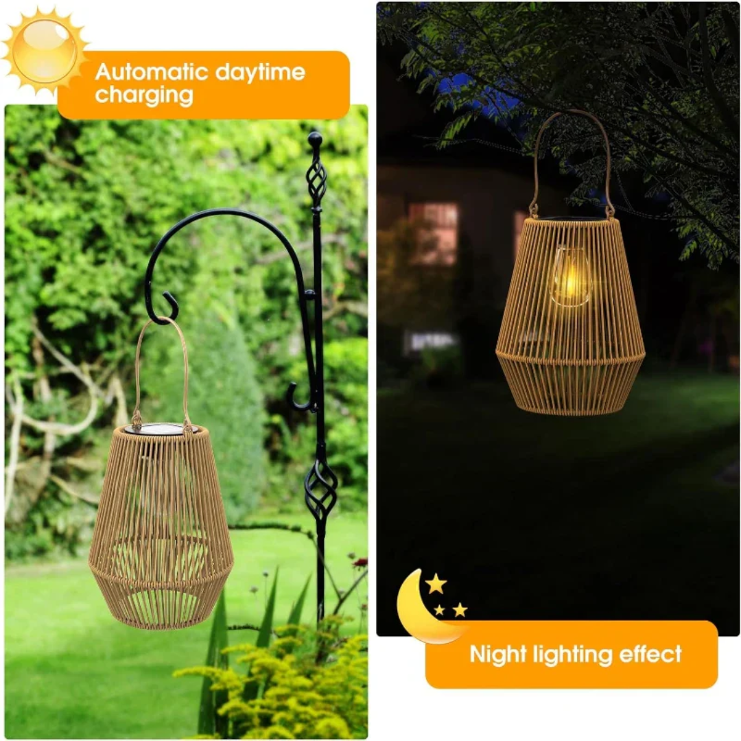 Handgeweven Waterdichte Zonne Tuinlamp - SunWeave