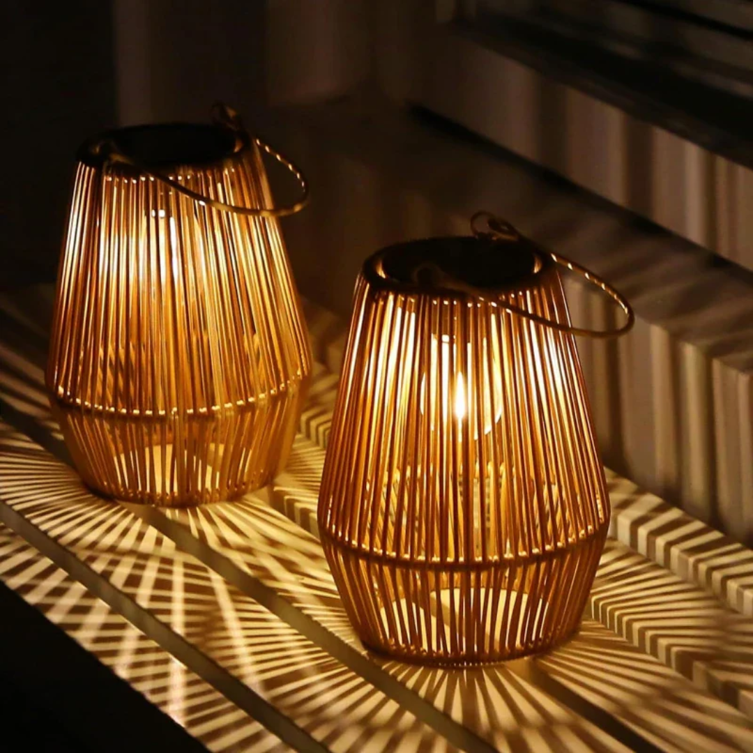 Handgeweven Waterdichte Zonne Tuinlamp - SunWeave