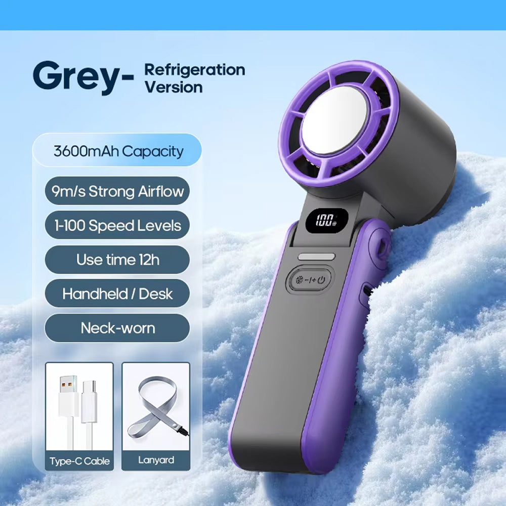 Handheld Turbo-Ventilator met Halfgeleiderkoeling voor Directe Koelte