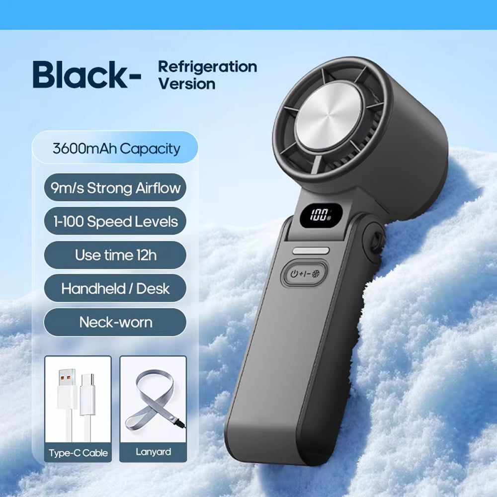 Handheld Turbo-Ventilator met Halfgeleiderkoeling voor Directe Koelte