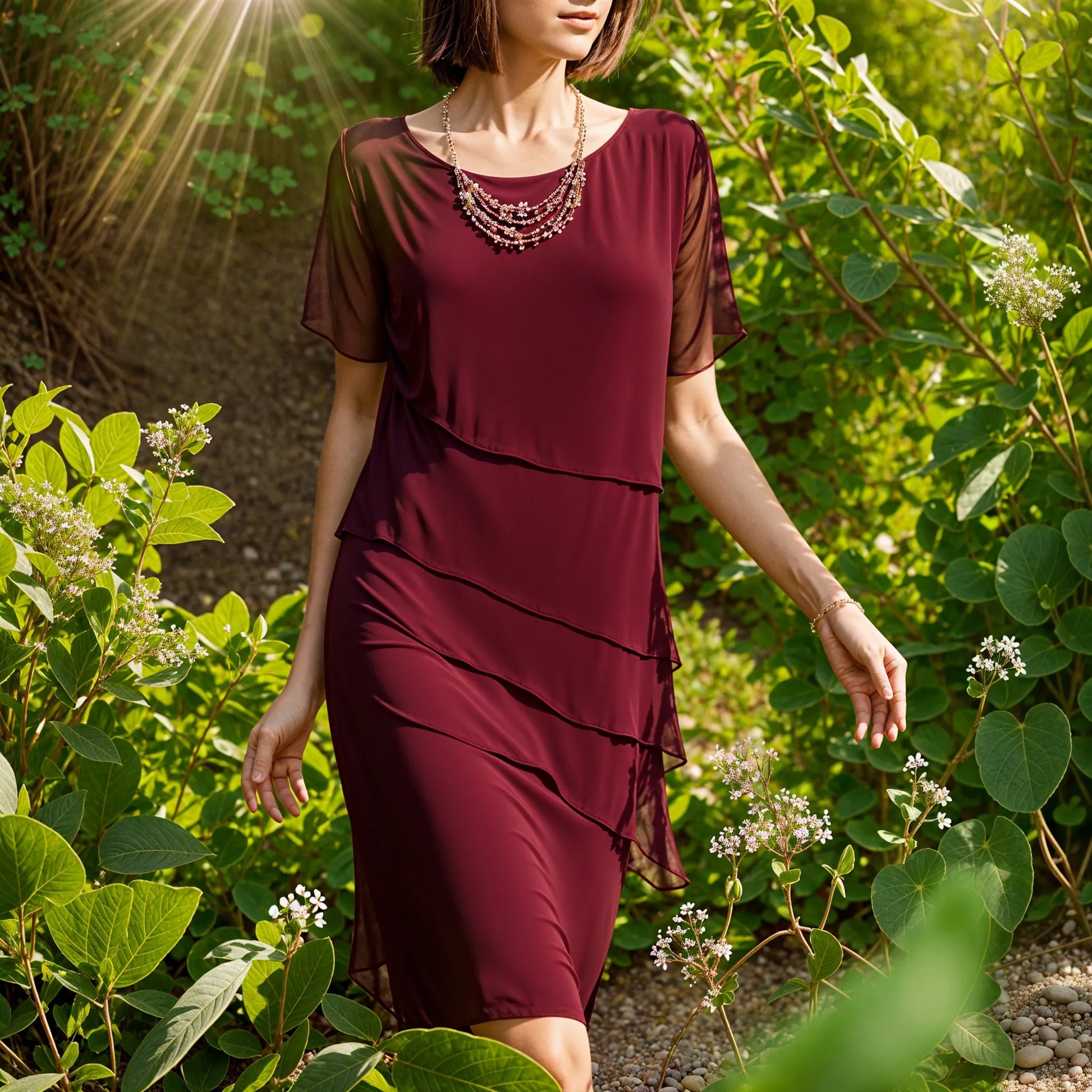 Hannah - Elegante Slankmakende Jurk