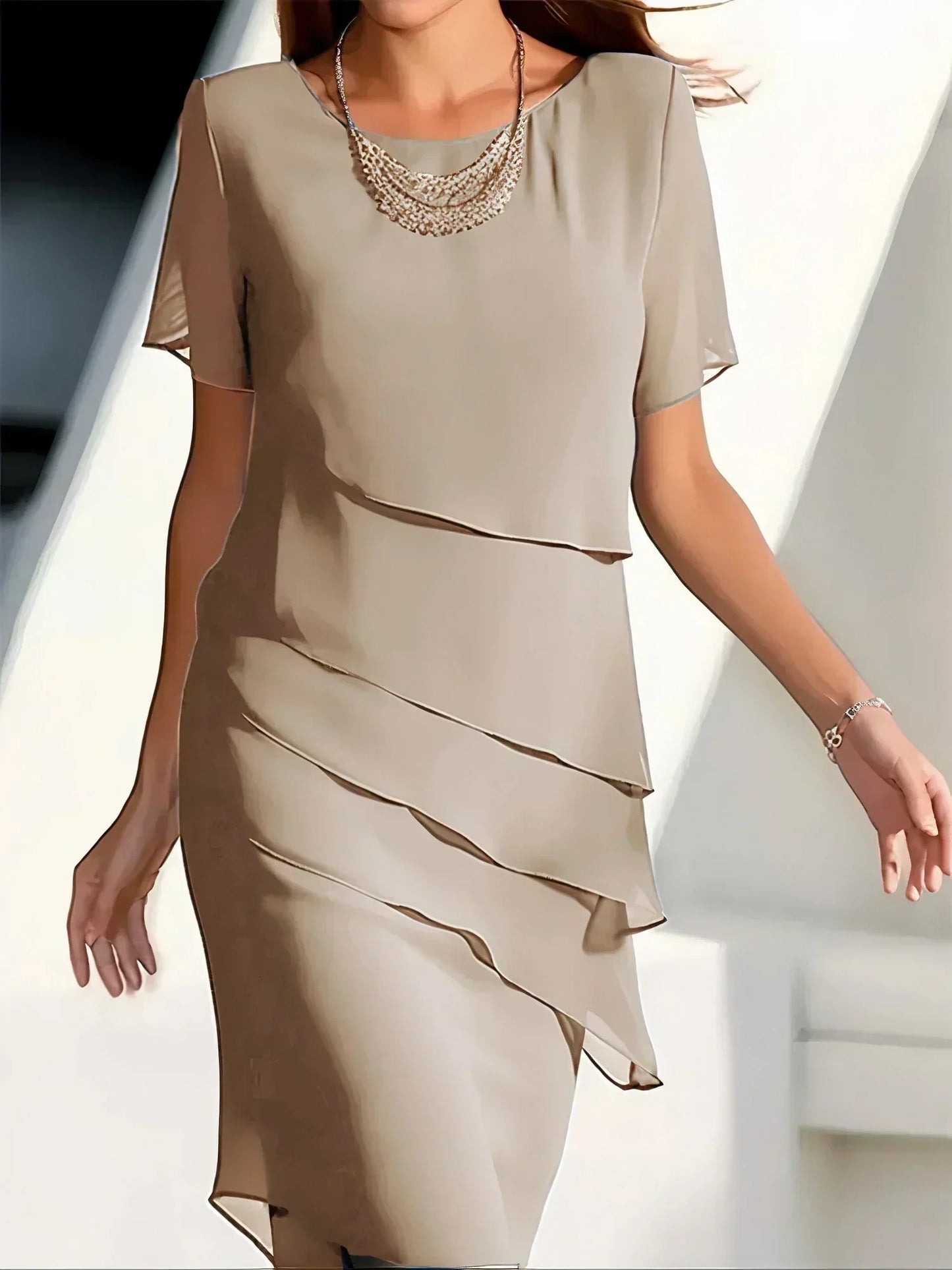 Hannah - Elegante Slankmakende Jurk