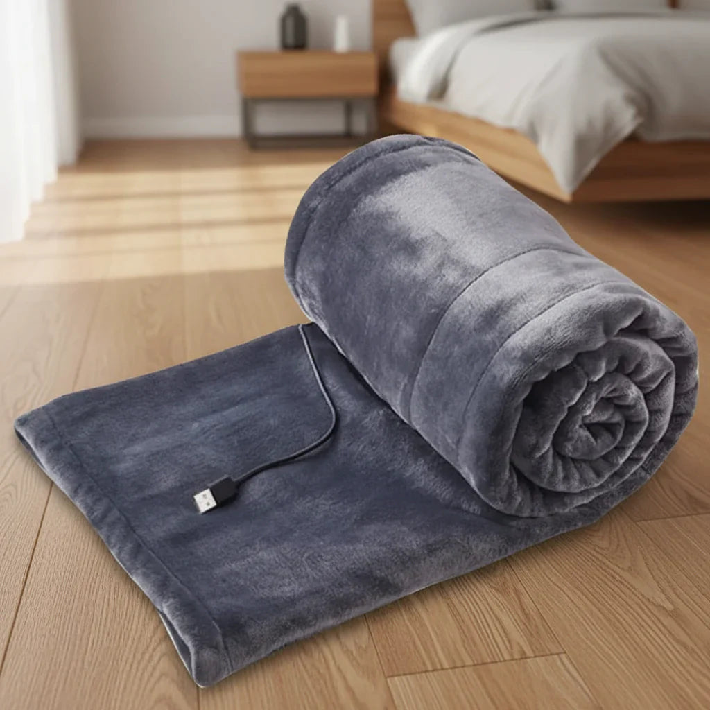 HEATEASE – Draagbare USB Verwarmde Deken met 3 Warmte-instellingen