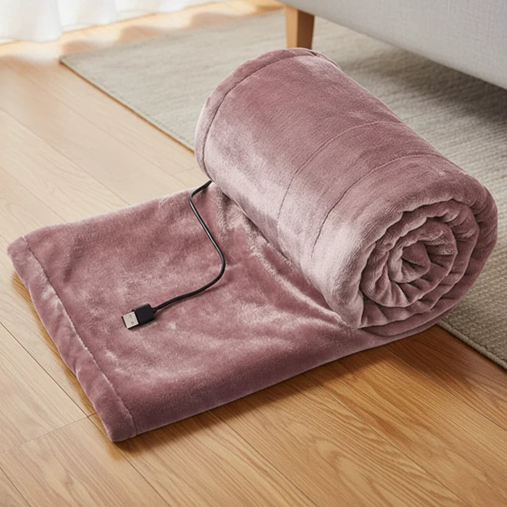 HEATEASE – Draagbare USB Verwarmde Deken met 3 Warmte-instellingen