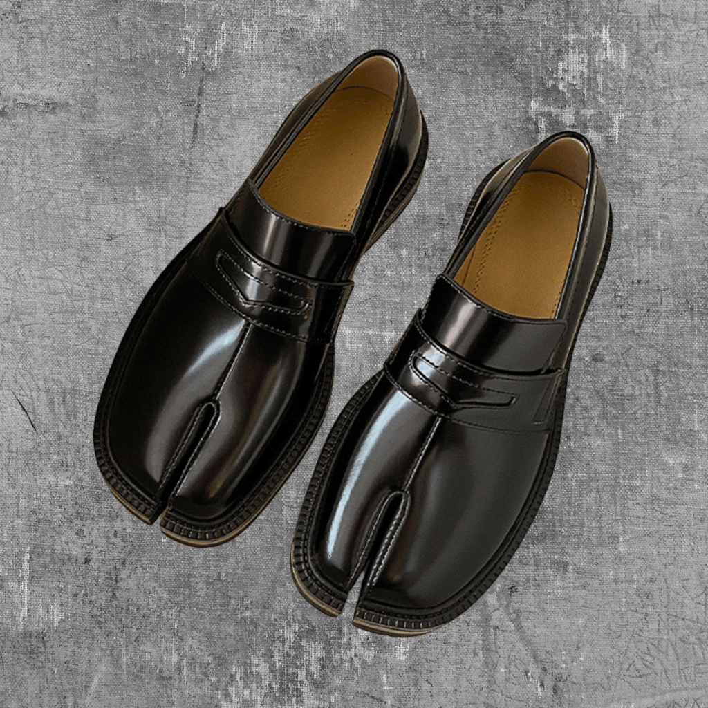Heren Elegante Gespleten Tenen Schoenen met Dikke Zool