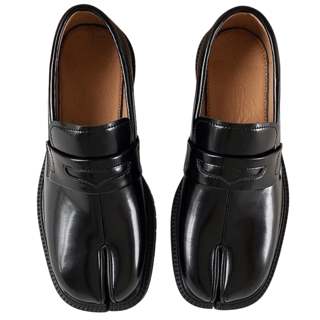 Heren Elegante Gespleten Tenen Schoenen met Dikke Zool