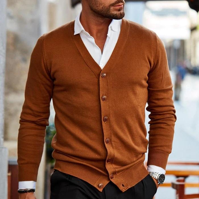 Heren Katoenen Jas, Casual Stijl, Herfst Special