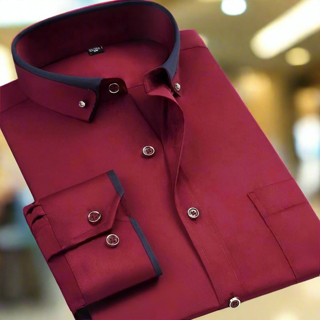 Heren Klassiek Langsleeve Shirt - Herfsteditie