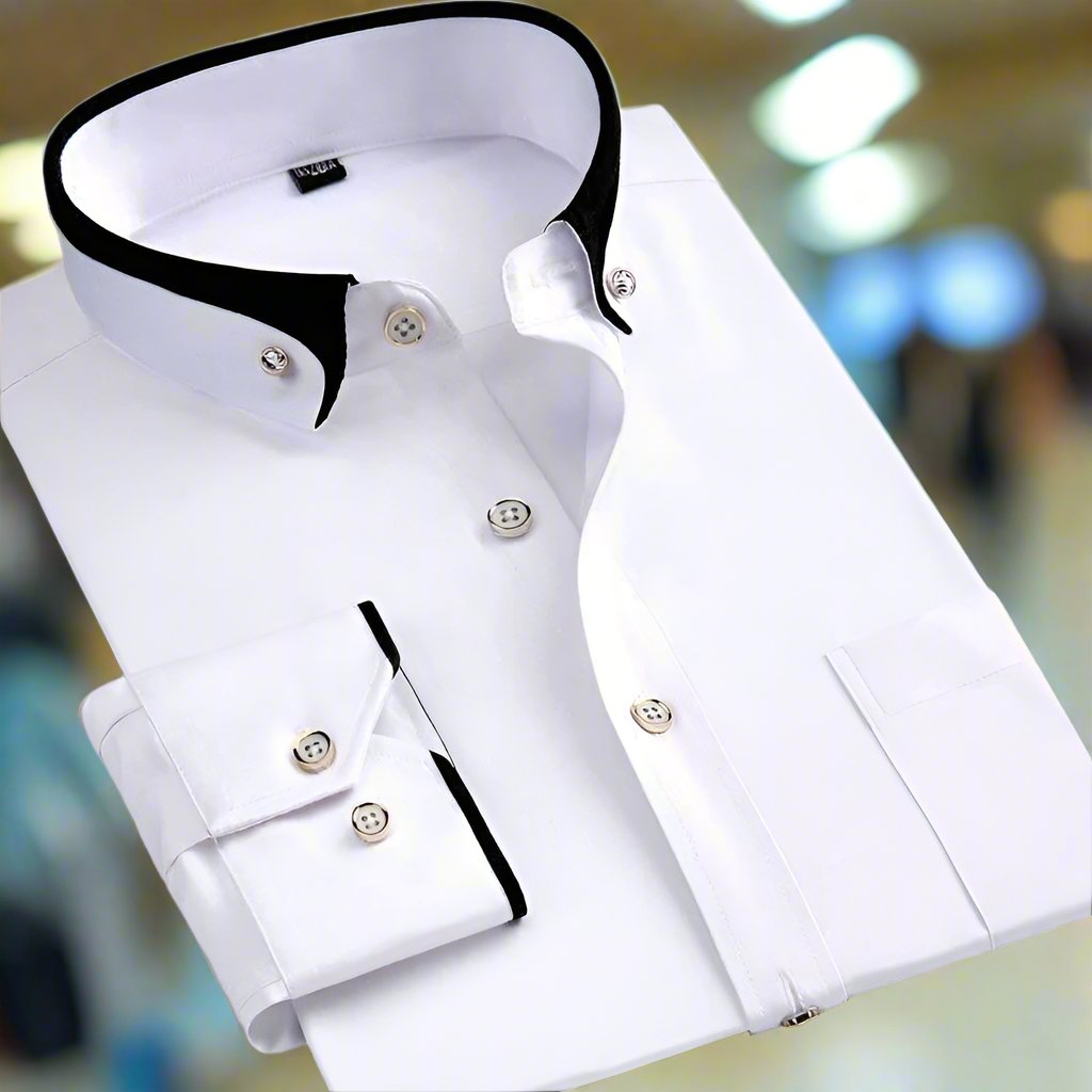 Heren Klassiek Langsleeve Shirt - Herfsteditie