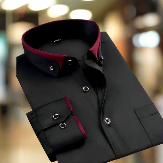 Heren Klassiek Langsleeve Shirt - Herfsteditie