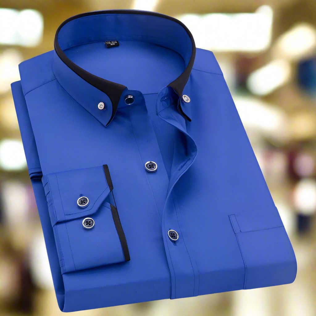 Heren Klassiek Langsleeve Shirt - Herfsteditie