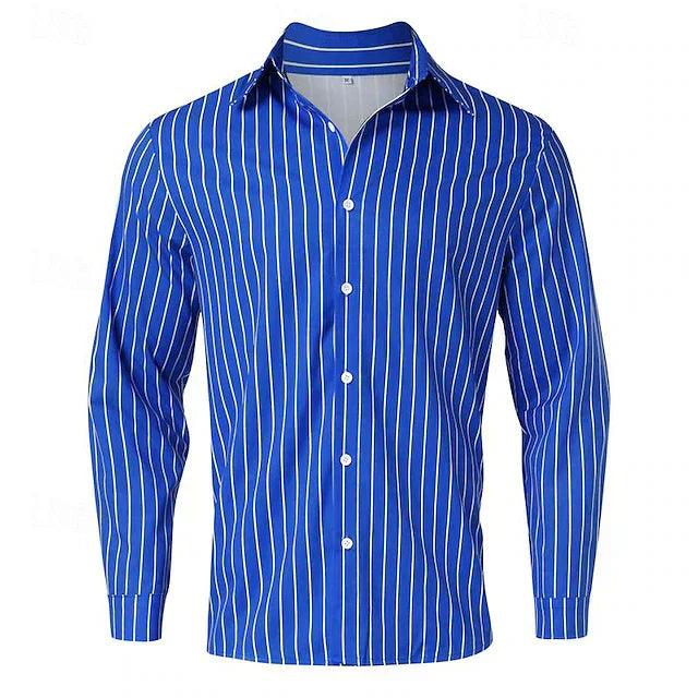 Heren Overhemd met Lange Mouwen - Casual Katoenen Overhemd voor de Herfst
