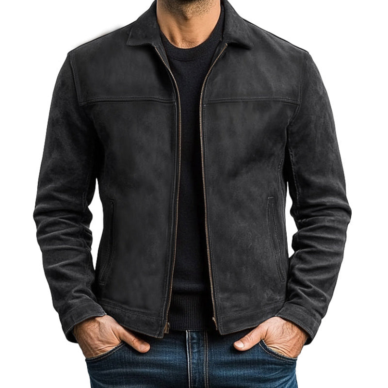 Heren Zip-Up Lange Mouwen Jas
