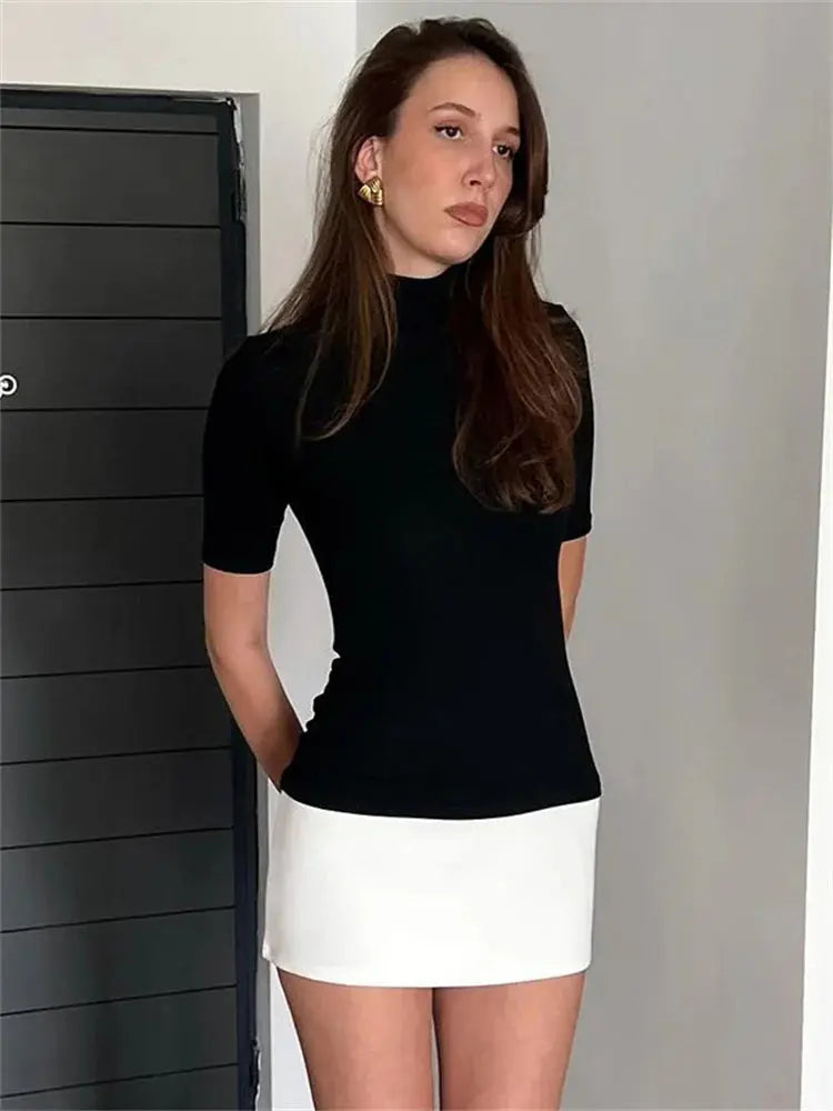 Herfst - Moeiteloos Chique Aansluitend Mini-jurk voor Dames