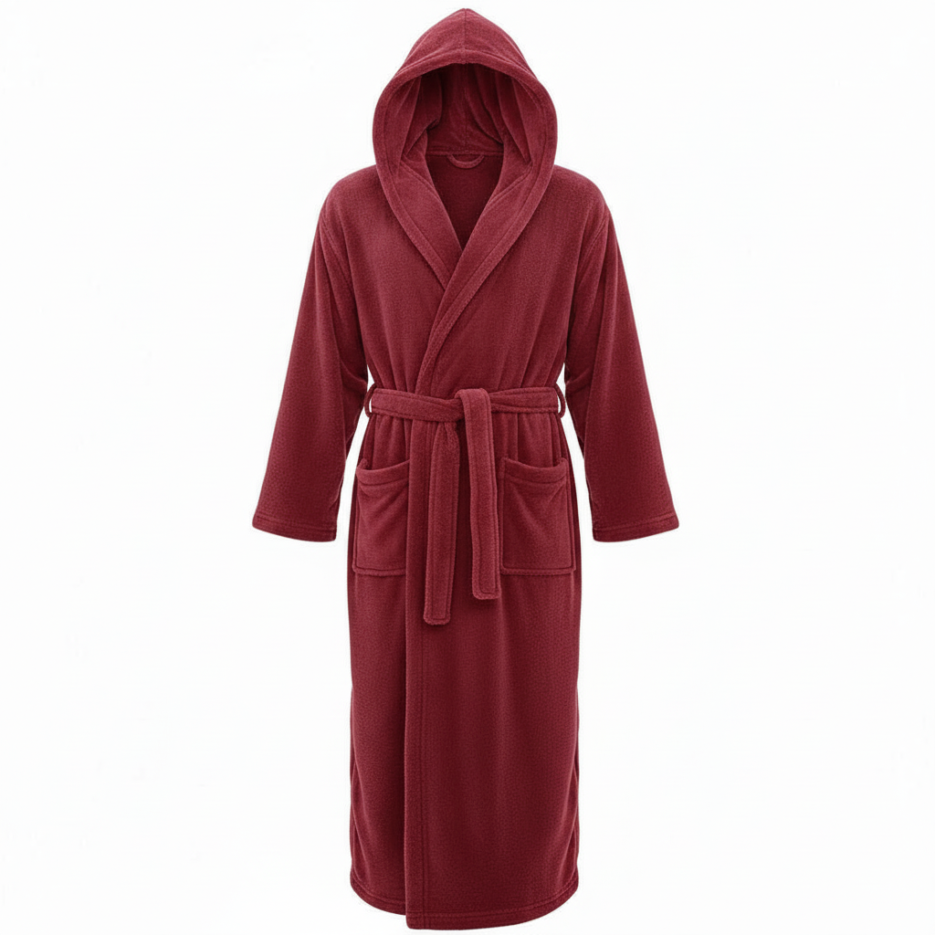 HoodedChill | Premium Heren Badjas met Kap | Hoogpolige Fleece voor Maximale Thermische Isolatie | Zacht Aanvoelende Afwerking | Ergonomische Pasvorm & Duurzame Vezelstructuur