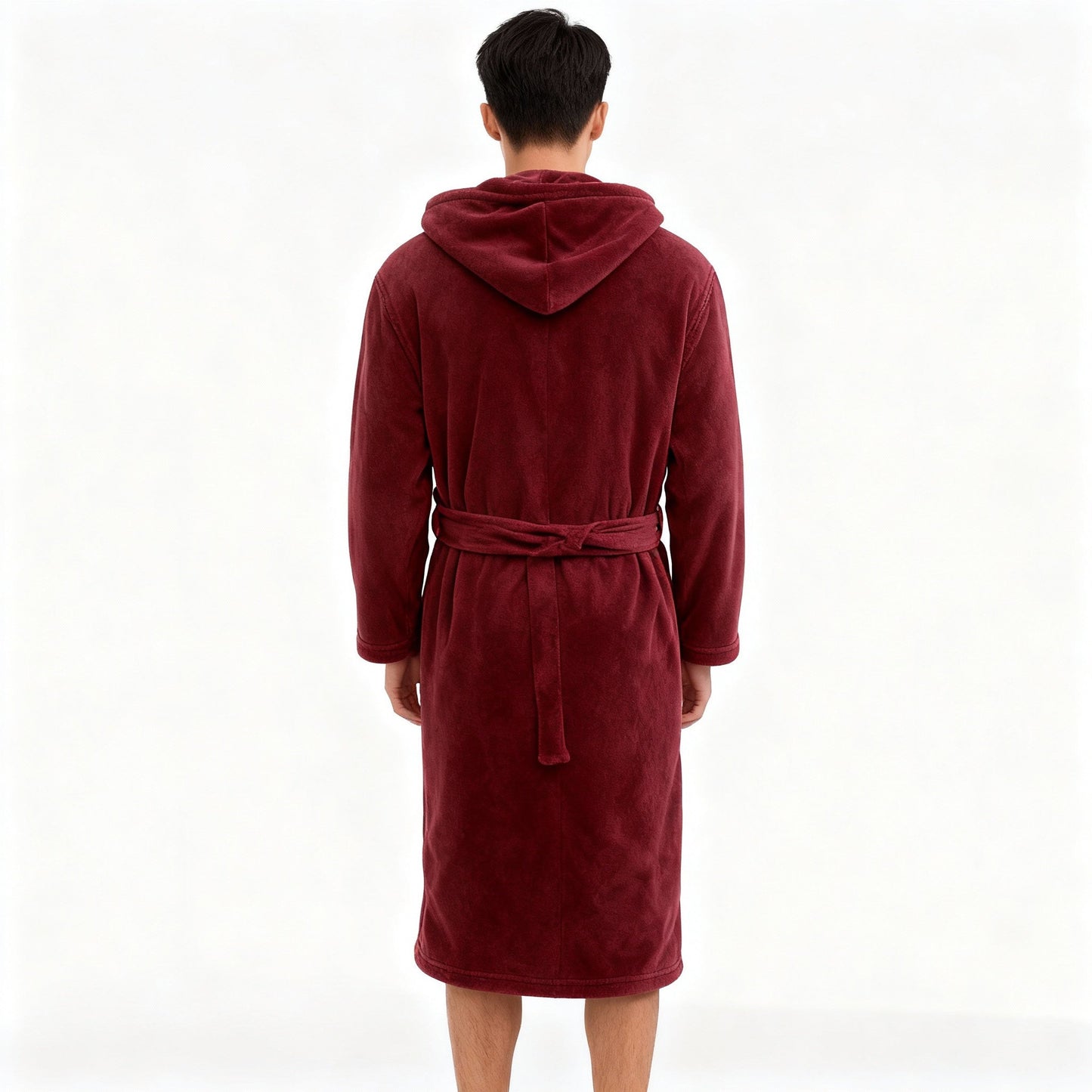 HoodedChill | Premium Heren Badjas met Kap | Hoogpolige Fleece voor Maximale Thermische Isolatie | Zacht Aanvoelende Afwerking | Ergonomische Pasvorm & Duurzame Vezelstructuur