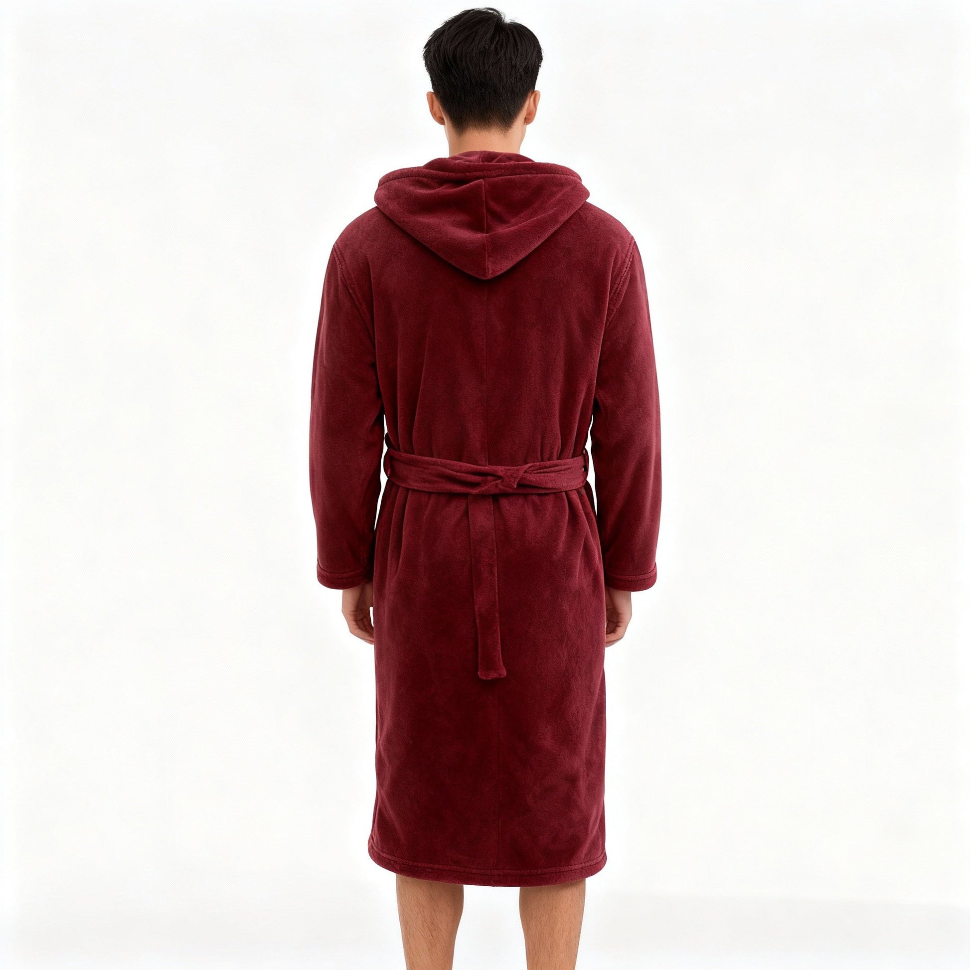 HoodedChill | Premium Heren Badjas met Kap | Hoogpolige Fleece voor Maximale Thermische Isolatie | Zacht Aanvoelende Afwerking | Ergonomische Pasvorm & Duurzame Vezelstructuur