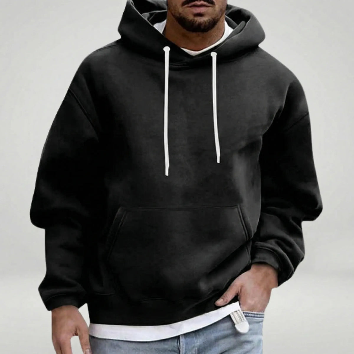 Hoodie met losse pasvorm - Marcel